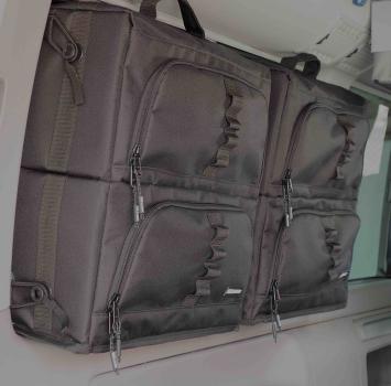 Felleisen Packtaschen California Beach in schwarz - 2er Set für Fahrer- ODER Beifahrerseite